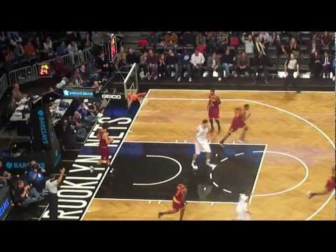 Cleveland Cavaliers vs Brooklyn Nets CJ Watson 3 Pointer 11/13/12