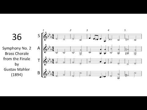 36. Symphony No. 2 Brass Chorale from the Finale by Gustav Mahler【36 Chorales for Band - Trumpet】