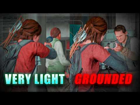 Difference Between Grounded & Very Light Difficulty in The Last of Us 2....(Hospital)