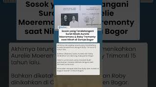 Sosok yang Menandatangani Surat Nikah Aurelie Moeremans & Roby Tremonty saat Nikah di Gereja Bogor