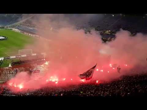 14.12.2018 SS Lazio - Eintracht Frankfurt 1:2, Pyro, Pyrotechnik, Support, Troubles