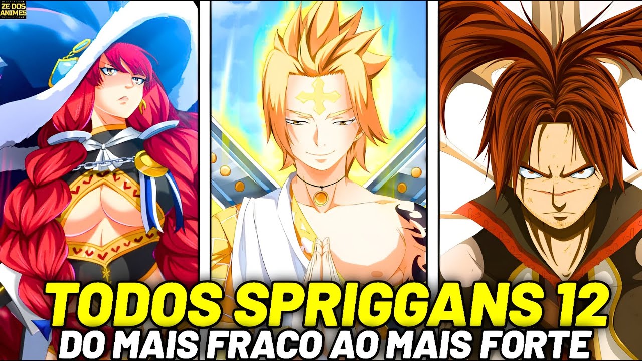 🔥TODOS OS SPRIGGAN 12 DE FAIRY TAIL RANQUEADOS E EXPLICADOS