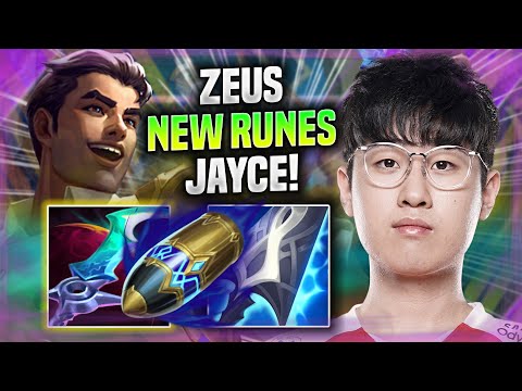 ZEUS TRIES JAYCE WITH NEW FIRST STRIKE! - T1 Zeus Plays Jayce TOP vs Gragas!