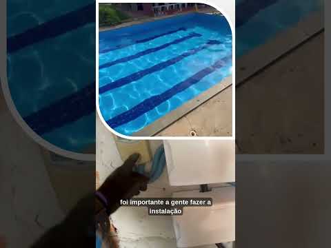 Instalação do nosso parceiro AquaClear Piscinas de Alvorada do Norte, GO.