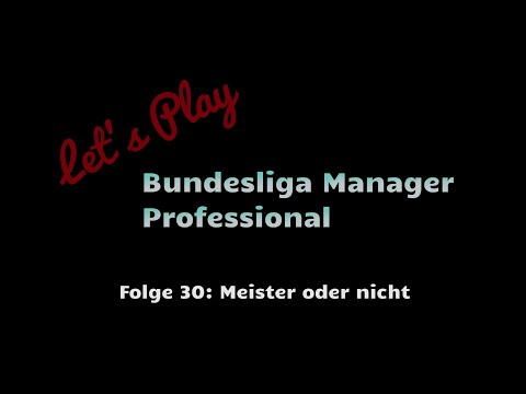 Let's Play Bundesliga Manager Professional #30 - Meister oder nicht?