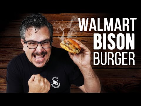 HOMEMADE WALWART Bison BURGER