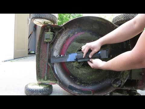 Lawn mower maintenance- Toro Recycler Blade Replacement, 20064 with Oregon Blade