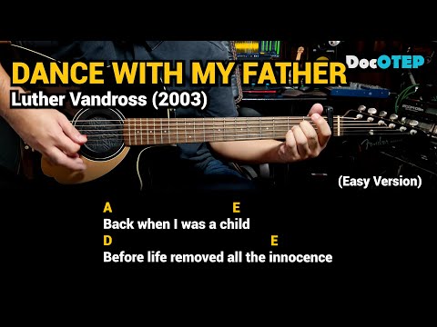 Dance With My Father - Luther Vandross (Easy Guitar Chords Tutorial with Lyrics)
