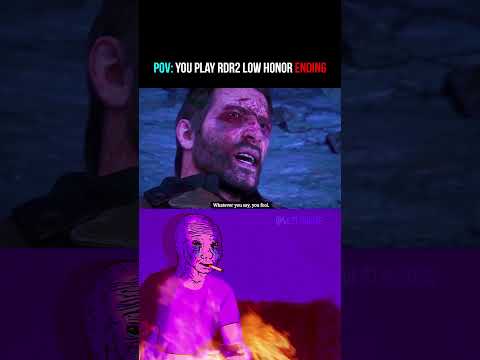 POV: RDR2 High Honor VS Low Honor Ending! (Nostalgia) #shorts #rdr2