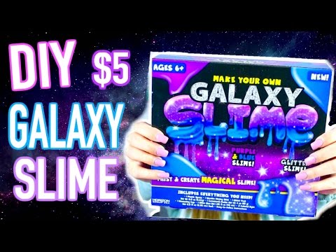 $5 GALAXY SLIME KIT WITHOUT BORAX - Does It Really Work?! Video