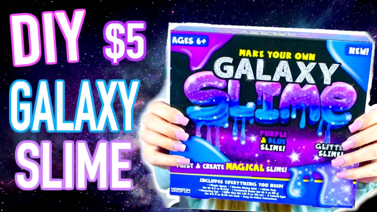 $5 GALAXY SLIME KIT WITHOUT BORAX - Does It Really Work?!
