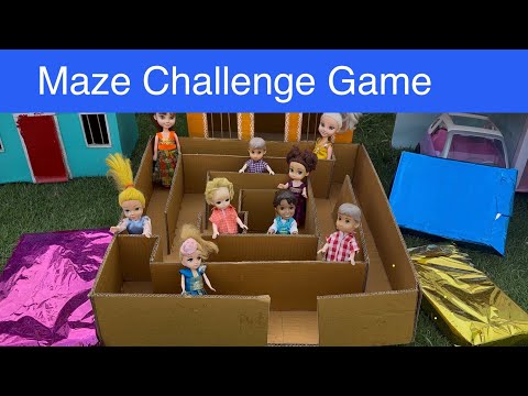 Barbie doll videos Tamil - Episode 14| Maze Challenge Game #barbie #chintu#bunty