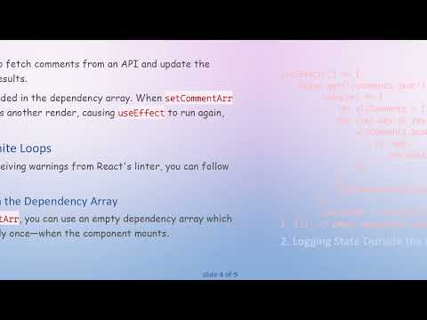 Understanding useEffect Hook in React: How to Solve Infinite Loops Without Warnings