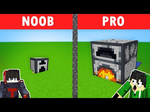 Esoni TV - NOOB VS PRO: FURNACE HOUSE BUILD CHALLENGE | Minecraft OMOCITY (Tagalog)