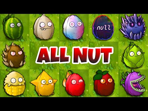 Plants Vs Zombies: 5 All NUT Plants Fusion Vs 50 Ultimate Zombies - PVZ Fusion 3.0