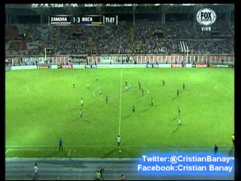 Zamora 1 Boca 5 (Relato Fabian Bimber)  Copa Libertadores 2015