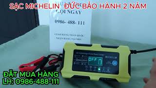 Bộ Sạc Ắc Quy Michelin – Siêu Bền, Khử Sunfat, Phục Hồi Bình Yếu