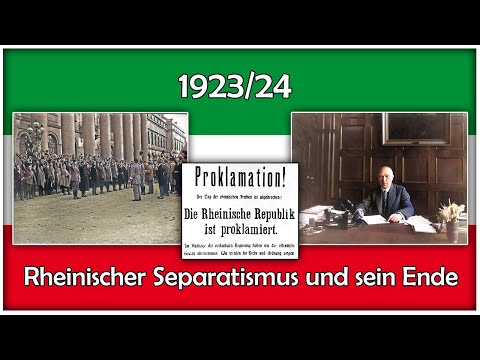 1919/23: Konrad Adenauer, Verfechter des rheinische Separatismus.