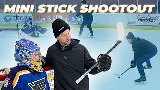 I Tried Scoring on a Peewee Goalie Using a MINI STICK! 🤪