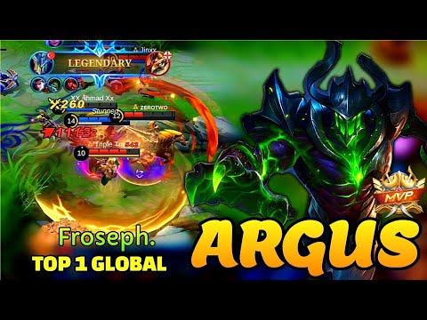 Argus Hyper Best Build 2022 | Top 1 Global Argus Gameplay By Froseph. | Mobile Legends ~ mlbb