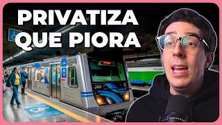 A PRIVATIZAÇÃO DOS TRENS EM SP É UM DESASTRE