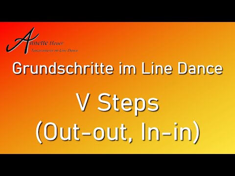 Grundschritte im Line Dance - V Steps (Out-out, In-in)