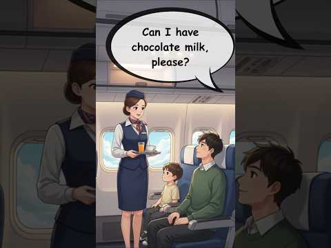 ✈️ Easy English on a Plane –Talking to Flight Attendants | Simple English Conversation for Travelers