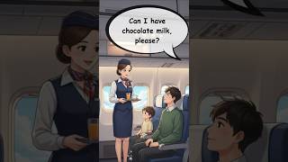 ✈️ Easy English on a Plane –Talking to Flight Attendants | Simple English Conversation for Travelers
