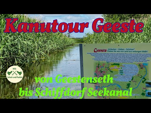 Kanutour mit Ally Tour 16.5 auf der Geeste von Geestenseth bis Seekanal Schiffdorf