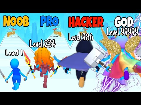 NOOB vs PRO Vs HACKER vs GOD | in Hit & Run: Solo Leveling