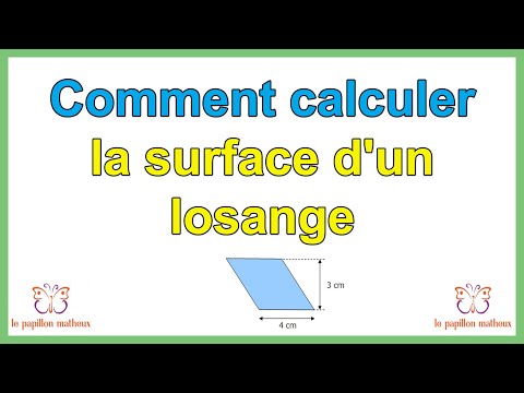Comment calculer la surface d'un losange