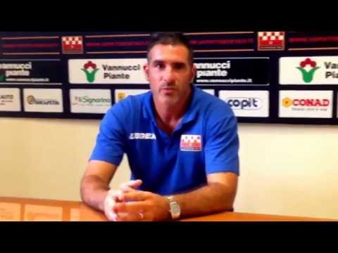 Lucarelli sulla partita, sul mercato e sul modulo + Remondina [pistoiese-carrarese]