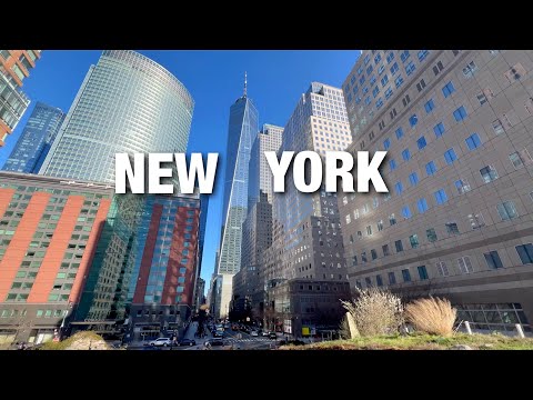 New York City Virtual Walking Tour Spring 2024 4K NYC Walk Downtown Manhattan & Financial District
