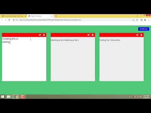 Magic Notes App In Javascript