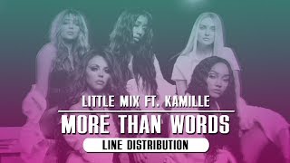 Little Mix feat. Kamille - More Than Words ~ Line Distribution