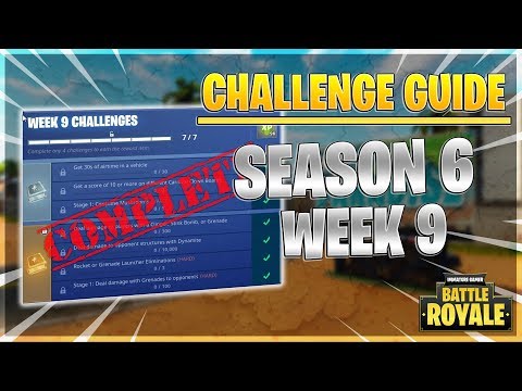 Fortnite WEEK 9 CHALLENGE GUIDE - Carnival Clown Locations, Air Time in a Vehicle hack!