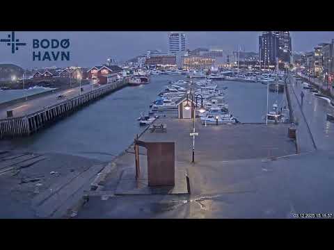 Norway - Bodø Havn Havn Timelapse 3.12.2025