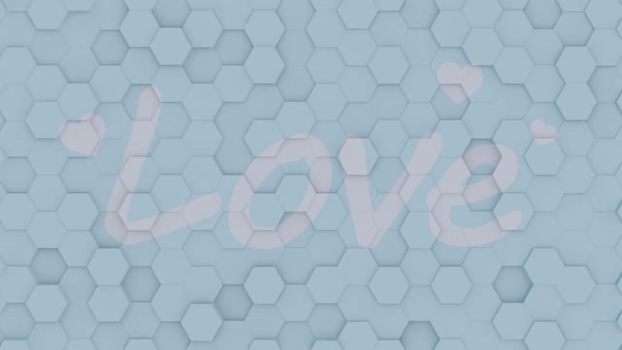 Abstrakte Sechseckgitter-nahtlose Schleifenanimation 1 10s 300 Bilder 3D Modell