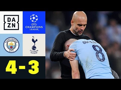 Bitteres Aus für Pep Guardiola: Manchester City - Tottenham Hotspur 4:3 | Champions League | DAZN