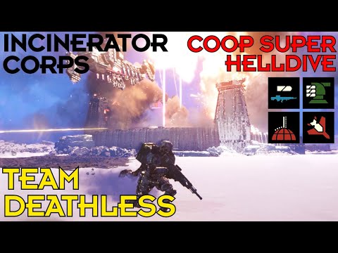 Helldivers 2 // Team Deathless vs Incineration Corps - Automaton Coop Super Helldive