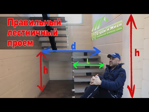 Лестничный проем, какие размеры, удобно, безопасно.