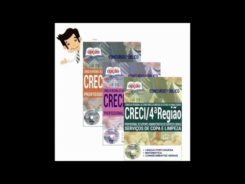 Apostilas do Concurso CRECI 4 - MG 2016 - Diversos Cargos