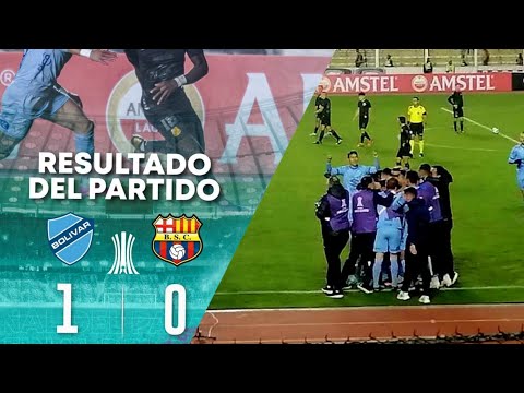Bolivar vs Barcelona 1 a 0 Resumen ⚽️🇧🇴/ El DT de Bolivar hace camarilla con Rony🇨🇱