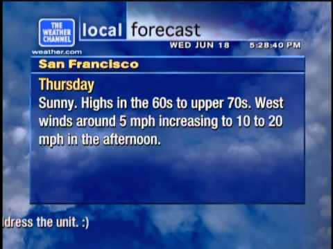 Weather Star XL live data test