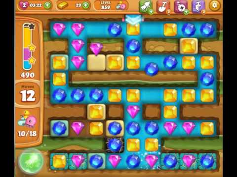 Diamond Digger Saga Level 859 (no boosters or extra moves)