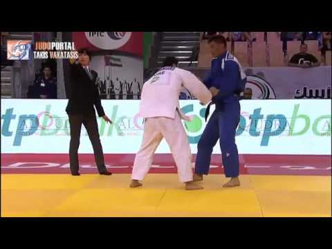 Judo Grand Slam Abu Dhabi 2014 -81kg MOUSTOPOULOS Roman (GRE) vs. ERI Hemubatu (CHN)