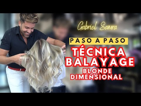 Paso a paso técnica Balayage Blonde dimensional BY GABRIEL SAMRA