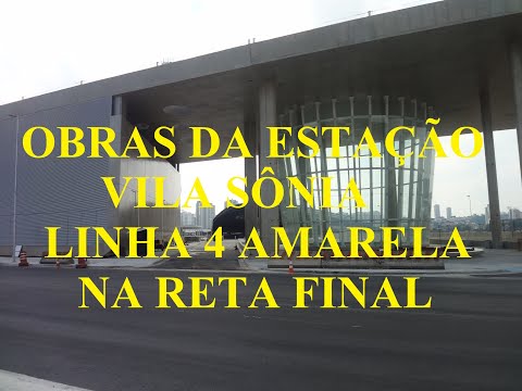 Obras da estação Vila Sônia linha 4-amarela na reta final