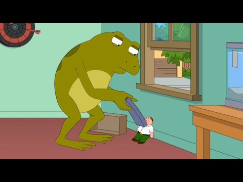 Bullfrog Throws Peter through window