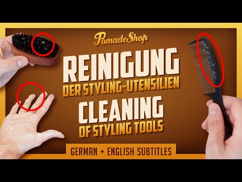 Kamm, Bürste & Hände säubern | Reinigung der Styling-Utensilien | German + English subtitles